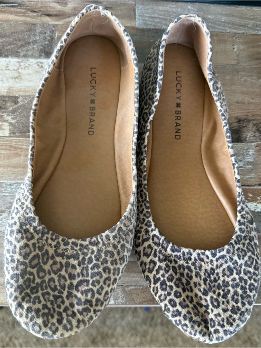 Lucky Brand Leopard Ballet Flats